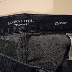 Banana Republic Traveler jeans 32x34 slim fit Dark Blue